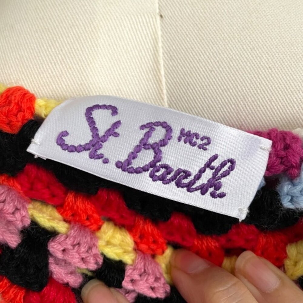 MC2 Saint Barth Multicolor Crochet Wool Coat With Belt - S/M, NWOTs 🇮🇹 - Picture 8 of 16